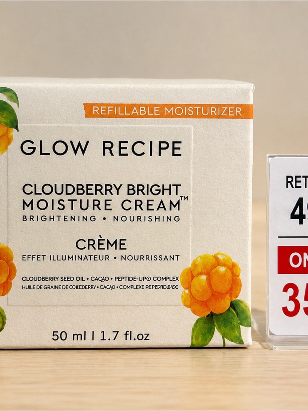 Glow Recipe Cloudberry Bright Moisture Cream - Orange and Green Accents